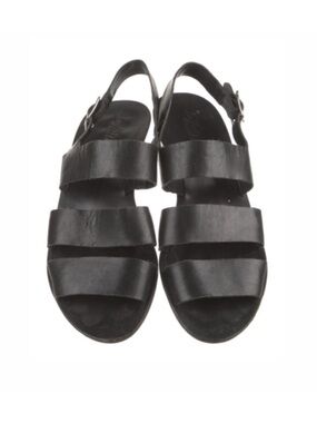 Loeffler Randall Brown Leather Slingback Sandals | 6